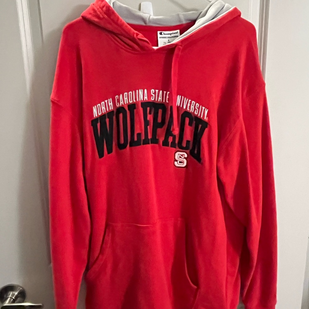 Champion Red NC State Wolfpack Hoodie